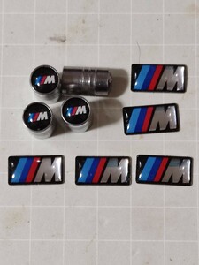 銀丸 BMW ///M performanceホイール エアバルブキャップ　ミニエンブレム E36 E46 E90 E91 E92 E93 F30 F31 F34 E60 F07 F10 F11