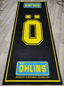 GW特価 大 80cm x 200cm オーリンズ　OHLINS メンテナンスマット　ピットマット　ガレージマット レーシングマット　展示マット