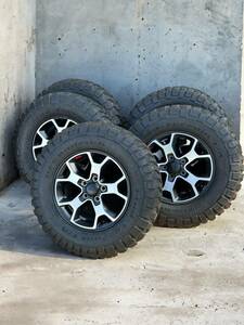 極美品【BF Goodrich Mud-Terrain LT255/75R17】5本セット【Jeep JLラングラー ルビコン 純正ホイール 17インチ 7.5J5HPCD127+44.45】