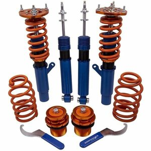  shock absorber Audi A3 S3 8V suspension 15-19 total length adjustment type 24 step attenuation adjustment blue Maxpeedingrods