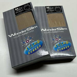 ★富士紡績★2枚セット★日本製 レディース ショーツ -Wonder Slim- Mサイズ ベージュ 未着用品★スリムボディを目指すあなたに