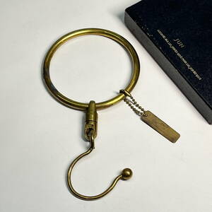 *JUN* Vintage taste. exist brass made hanger hook total length 16cm* jpy diameter 8cm*IVY ivy retro genuine ...