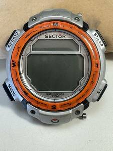 L097 wristwatch SECTOR/ Sector EXPANDER/ expander digital orange Bick face belt is stockout body only 