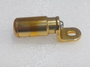 【228】★中古品★Vブレーキの取り付け部分に取り付けるライトホルダー★ゴールド★42.4g★色あせ＆こすれ傷あります★