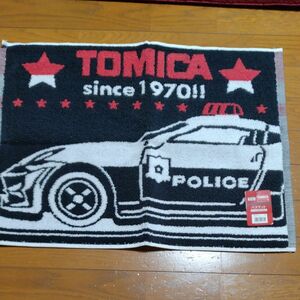 新品未使用　バスマット　お風呂マット　トミカ　TOMICA　タカラトミー　車　働く車　パトカー