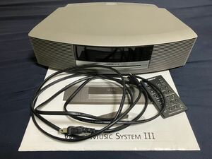 BOSE(ボーズ)パーソナルオーディオシステム CDプレーヤー Wave music system III(ウェーブミュージックシステム)