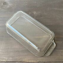 PYREX パイレックス ガラス 食器 容器 角形 耐熱 オーブン グラタン アメリカ USA 中古 ヴィンテージ レトロ_画像2