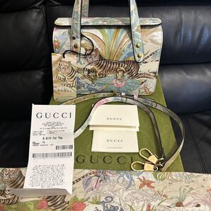 新品 超希少 限定品GUCCI Horsebit 1995 Tiger Bag グッチ ホースビット 1955 タイガー バッグ