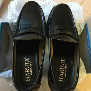 ローファー HARUTA 靴 学生靴 ビジネスシューズ 黒 ブラック26.5cm 制服 正靴 高校 スクールシューズ ハルタ