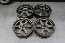 RAYS VOLK RACING TE37 15inch 6.5J +35 4H PCD100 BR_画像1