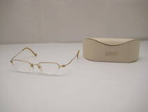 ◆【Jean Paul Gaultier　ジャンポールゴルチェ】　眼鏡　メガネフレーム　度付　ゴールドフレーム　_画像2