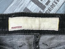 BRAPPERS ブラッパーズ レディース ウォッシュ加工 デニムジーンズパンツ W63 黒_画像2
