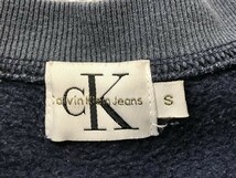 Calvin Klein JEANS カルバンクライン レディース 裏起毛 トレーナー S 紺_画像2