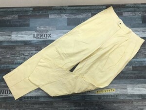 LAKELAND レイクランド オンワード メンズ タック入り 薄手 ゴルフパンツ 85 クリームイエロー