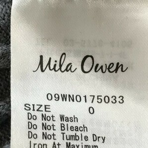 Mila Owen ミラオーウェン レディース リブニット ハイネック ノースリーブ ワンピース 0 グレーの画像2