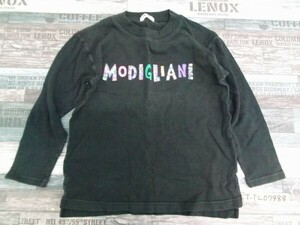 Modigliani モディリアーニ キッズ ビッグロゴ ロンT カットソー 150 黒