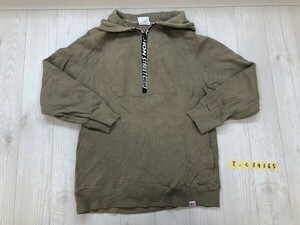 VISION STREET WEAR ヴィジョンストリートウェア メンズ フーディーパーカー F カーキベージュ