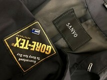 SANYO サンヨー メンズ GORE-TEX レインコート 大きいサイズ LL 黒_画像2