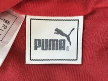 PUMA プーマ キッズ ロゴ刺繍 サイドライン ジャージパンツ 160 赤白黒_画像2