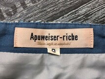 Apuweiser-riche アプワイザー・リッシェ レディース ツイード ミニスカート 0 グレー水色_画像2