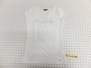 TOMMY HILFIGER トミーヒルフィガー レディース スタッズ文字 半袖Tシャツ M 赤