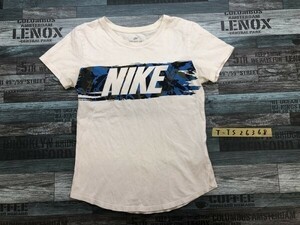 NIKE ナイキ レディース ビッグロゴプリント 半袖Tシャツ M 白