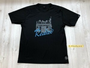 CONVERSE コンバース メンズ REALISE プリント メッシュ 半袖Tシャツ O 黒