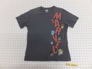UT UNIQLO ユニクロ × MARVEL マーベル メンズ キャラクタープリント 半袖Tシャツ 小さいサイズ XS グレー他
