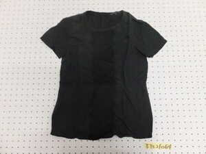 BANANA REPUBLIC バナナリパブリック レディース レース付き 絹 半袖Tシャツ 小さいサイズ XS 黒