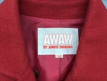 AWAW by JUNKO SHIMADA ジュンコシマダ レディース ダブルボタン ウールジャケット 11AR 赤　_画像2