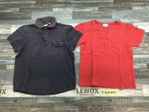 L.L.Bean エルエルビーン レディース 半袖カットソー 2枚セット まとめ売り 小さいサイズ XS 紺・赤_画像1