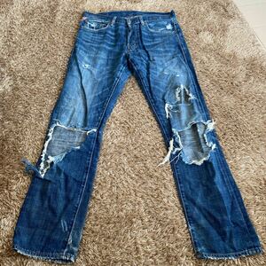 t9 DENIM&SUPPLY RALPH LAUREN ハイダメージジーンズ サイズ32表記 メキシコ製