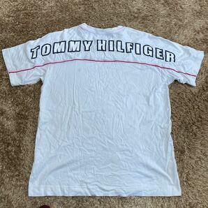 t15 TOMMY HILFIGER 背面ロゴTシャツ サイズL表記 日本製の画像5