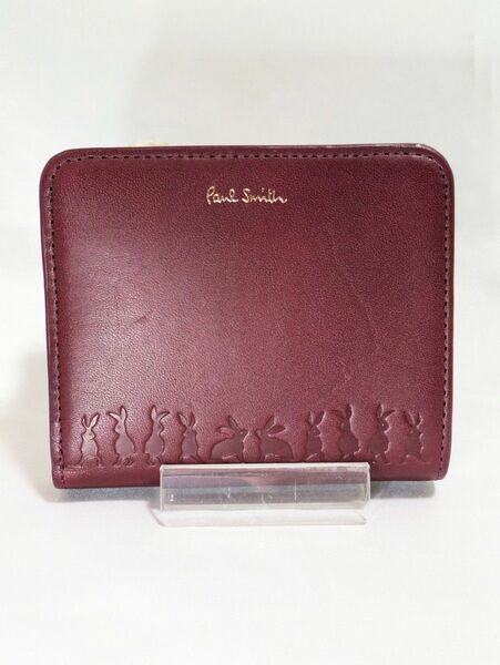 【新品SALE】ポールスミス PaulSmith 財布 二つ折り財布 L字ファスナー ワイン 　上品