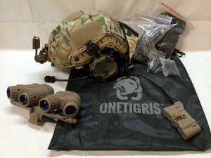 24B050 送料無料 ONETIGRIS ヘルメット 他 迷彩 ヘルメットカバー ミリタリー サバゲー サバイバルゲーム レプリカ 現状品 ジャンク扱い