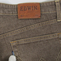 EDWIN エドウィン 404 インターナショナルベーシック ストレッチデニム W35 茶系_画像7