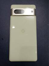 中古　Google　pixel７　128ＧＢ　カラーレモングラス_画像1