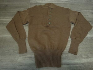 米軍実物U.S Army wool sweater　ヘンリーネックセーター