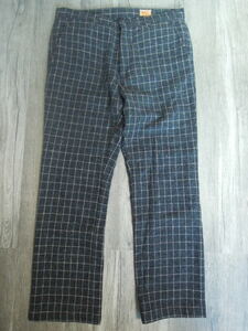 8k Fellows PHERROW*S check pattern wool pants /w32