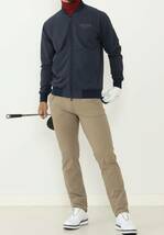 ★送料無料・未使用★メンズ BEAMS GOLF PURPLE LABEL ストームフリース ストレッチジップブルゾン ネイビー 裏起毛　M　定33,000円_画像2