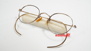 1930s デッドストック未使用 Century Oxford ビンテージ金張り12KGF眼鏡フレーム USA アメリカ製Vintage稀少メガネ ジョンレノン 