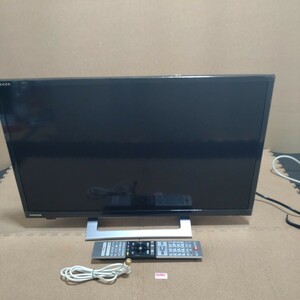 TOSHIBA 東芝 REGZA 液晶カラーテレビ24V34 2023年製 リモコン(CT-90494) miniB-CASカード 動確/初期化済　レグザ 24型