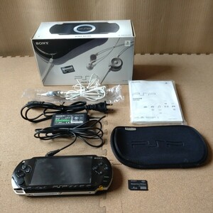 SONY ソニー PSP-1000K ブラック 動作確認/初期化済 USED品 現状渡し　PSP 取説 元箱 付属品