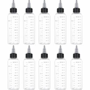 ドロッパーボトル10本セット 100ml スチールボール付き メモリ付き クリア