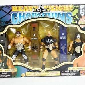 ★格安スタート【未開封/保管品】Goldberg & Hollywood Hogan & STING プロレス フィギュア まとめて 中古現状品★の画像5