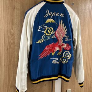 テーラー東洋 SOUVENIR JACKET 「RED EAGLE×LANDSCAPE」 リバーシブルサテンスカジャン