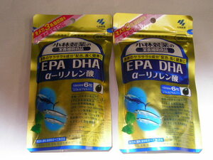 ☆新品・小林製薬　EPA DHA α-リノレン酸　30日分　2袋
