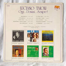 カンツォーネ◆30cmLPイタリア盤AR-3040「LUCIANO TAJOLI/OGGI... DOMANI... SEMPRE!」◆ルチアノ・タヨーリ◆Canzone Dischi Italiano_画像2