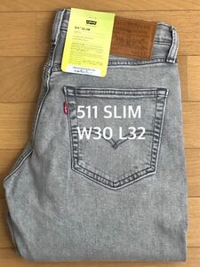 Levi's 511 SLIM GRAY STONEWAS W30 L32