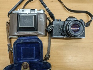 【c144】 フィルムカメラ おまとめ マミヤ MAMIYA-6 Olympus Zuiko F.C. 7.5cm F3.5 / NC1000S 1:7 f=50mm